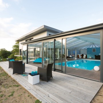 Véranda de Piscine Architekt Verrière