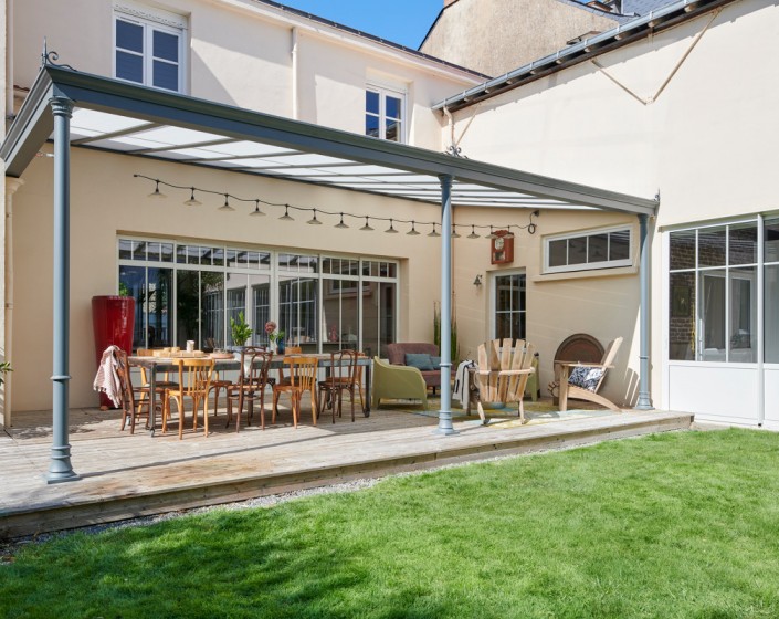 Pergola Luminov avec toiture en verre