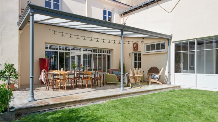 Pergola Luminov avec toiture en verre