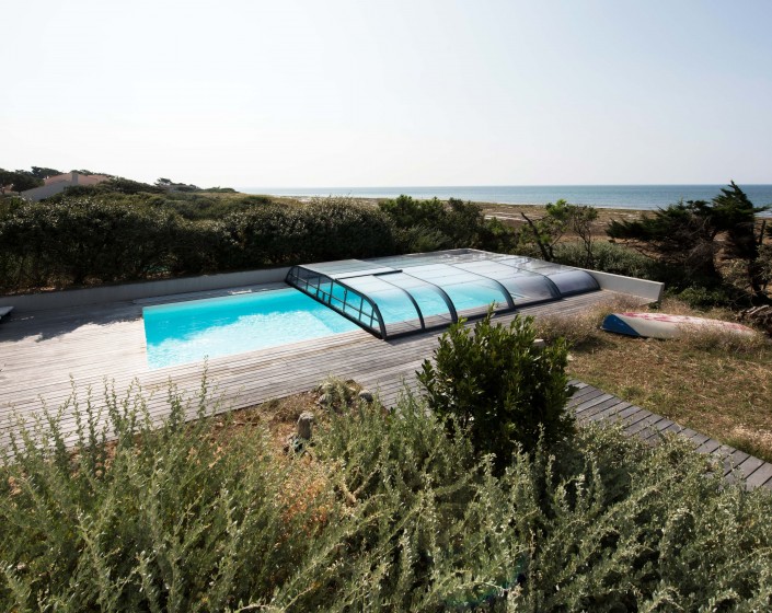 Abri de piscine Elliptik Bas
