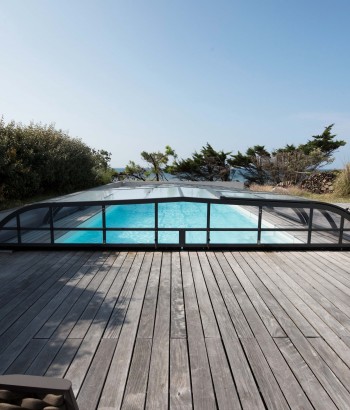 Abri de piscine Elliptik Bas