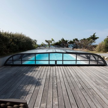 Abri de piscine Elliptik Bas