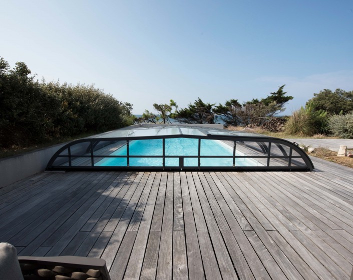 Abri de piscine Elliptik Bas