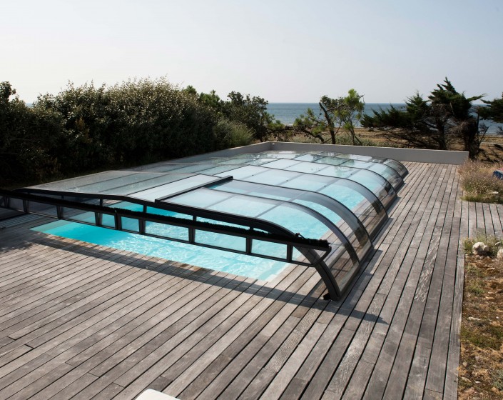 Abri de piscine Elliptik Bas