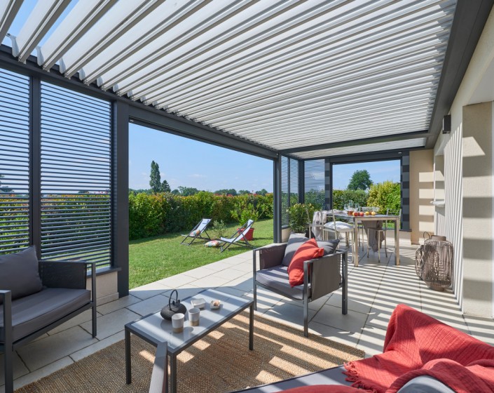 Pergola Bioclimatik à lames orientables