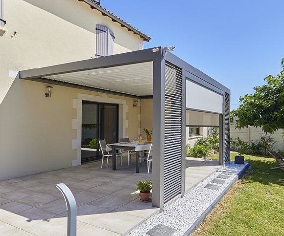 lame intelligente avec capteur pergola