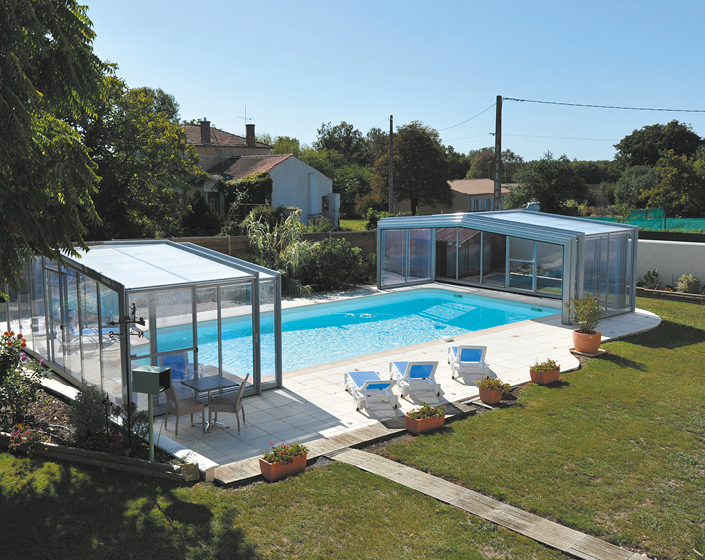 Abri de piscine Triptik Haut