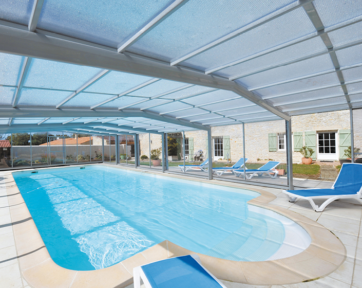 Abri de piscine Triptik Haut