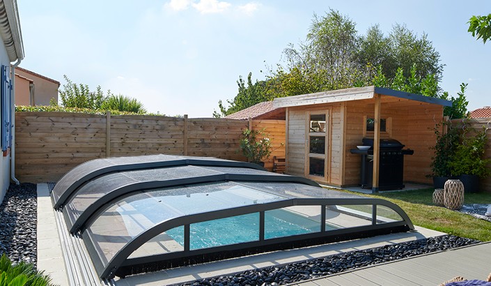Abri de piscine Elliptik Bas