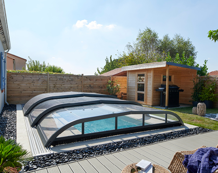 Abri de piscine Elliptik Bas