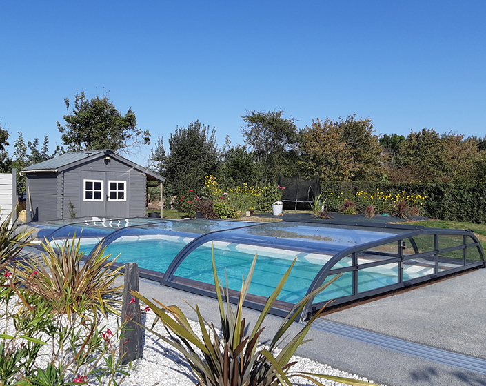 Abri de piscine Elliptik Bas