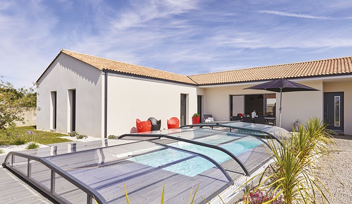 Abri de piscine Elliptik Bas