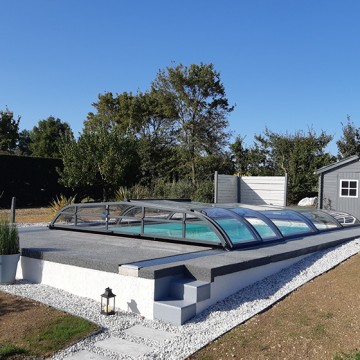Abri de piscine Elliptik Bas
