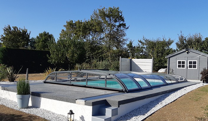 Abri de piscine Elliptik Bas