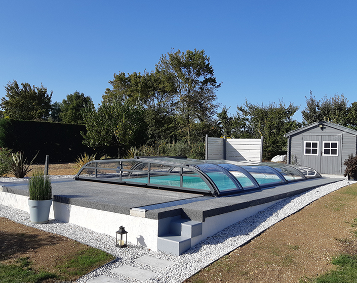 Abri de piscine Elliptik Bas