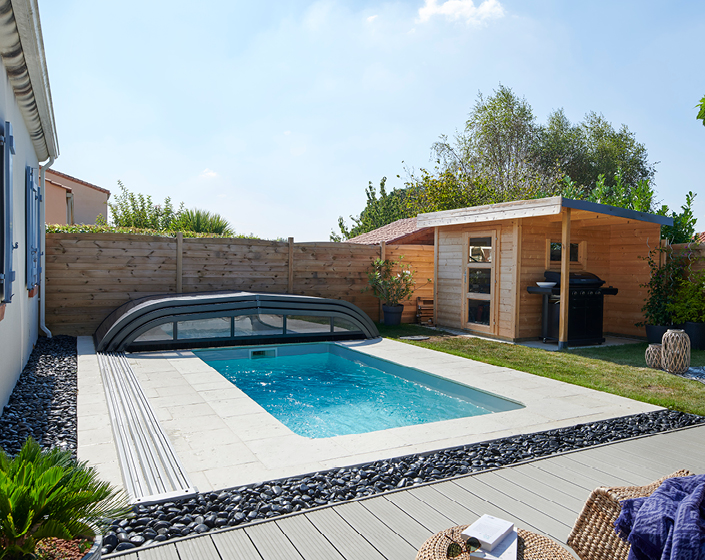 Abri de piscine Elliptik Bas