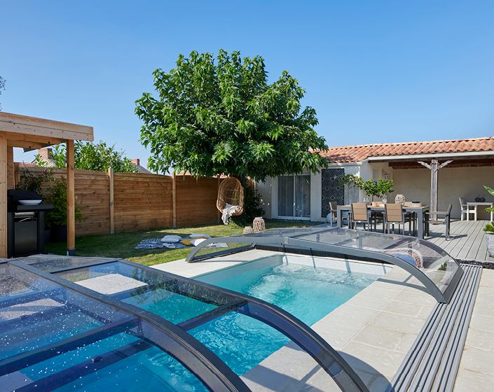 Abri de piscine Elliptik Bas