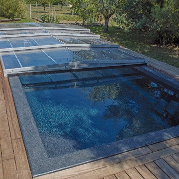 Abri de piscine Triptik Semi-Plat