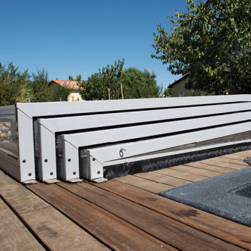 Abri de piscine Triptik Semi-Plat