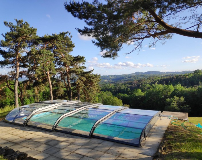 Abri de piscine Elliptik Bas