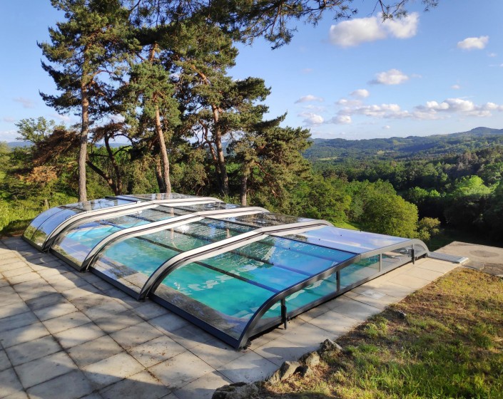 Abri de piscine Elliptik Bas
