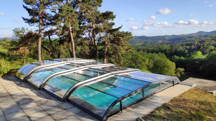 Abri de piscine Elliptik Bas