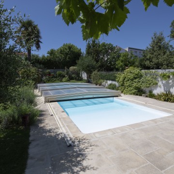 Abri de piscine Triptik Semi-Plat