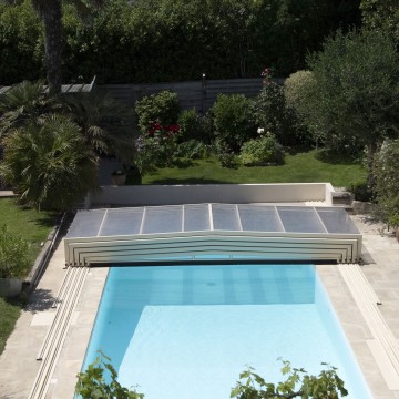 Abri de piscine Triptik Semi-Plat