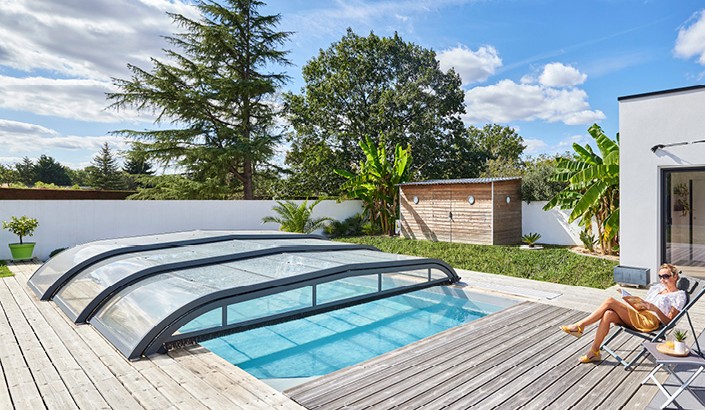 Abri de piscine Elliptik Bas