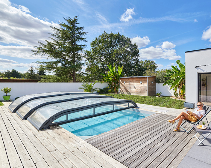 Abri de piscine Elliptik Bas