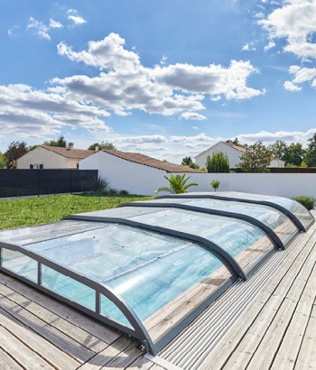 Abri de piscine Elliptik Bas