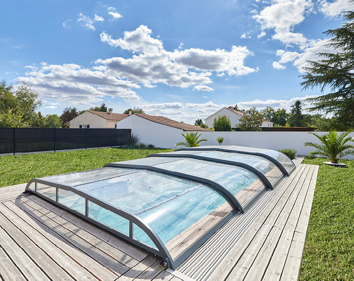Abri de piscine Elliptik Bas