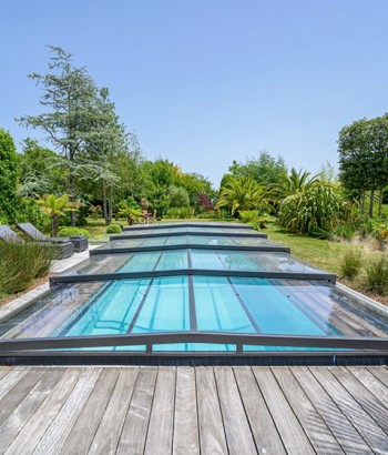 Abri de piscine Triptik Semi-Plat