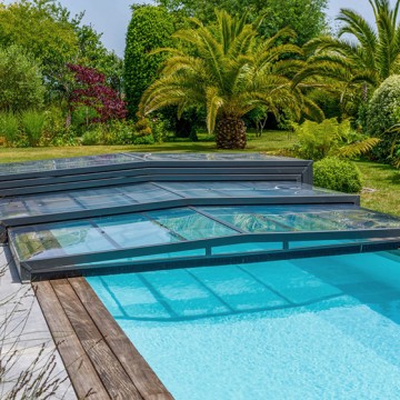 Abri de piscine Triptik Semi-Plat
