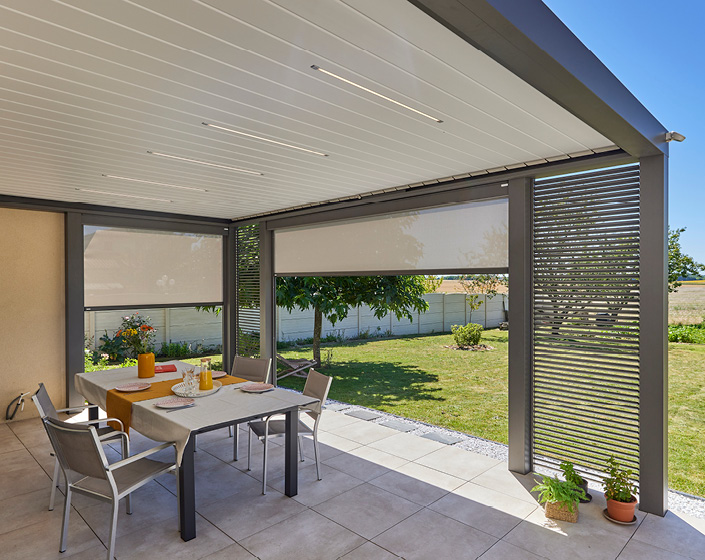 Pergola Bioclimatik à lames orientables