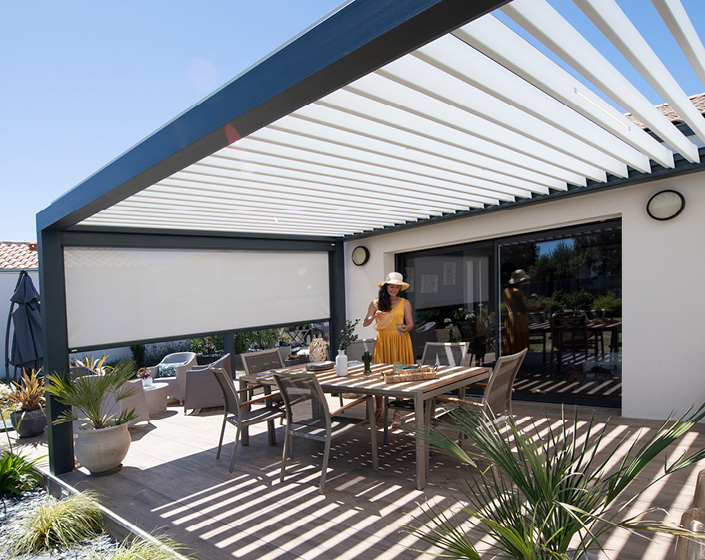 Pergola Bioclimatik à lames orientables