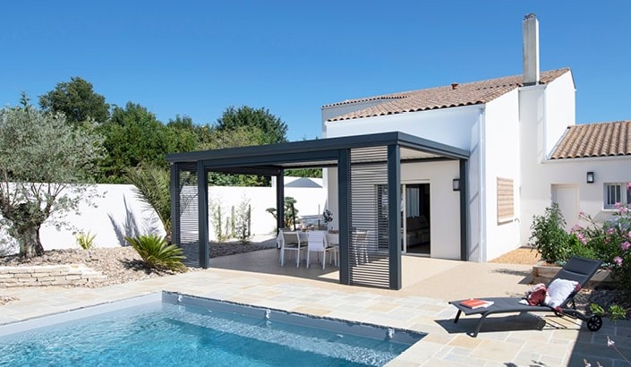 Pergola Bioclimatik à lames orientables