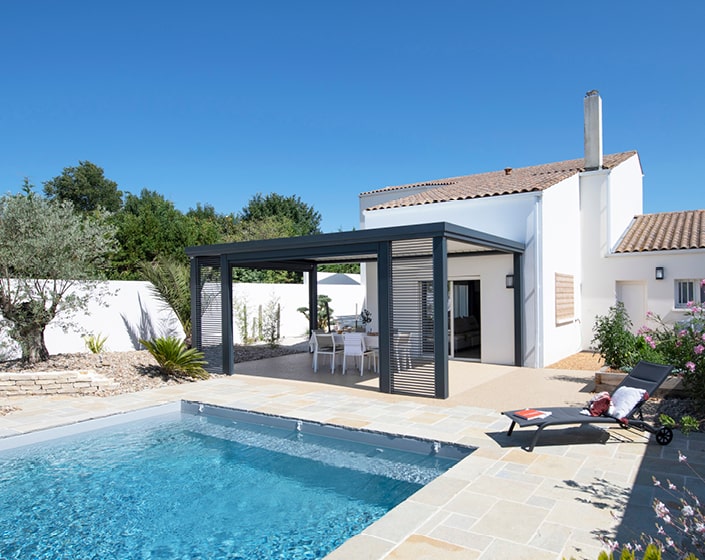 Pergola Bioclimatik à lames orientables