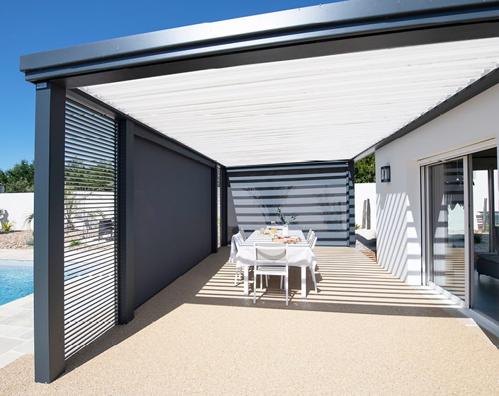 Pergola Bioclimatik à lames orientables