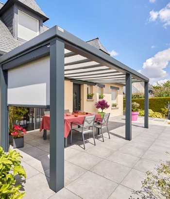 Pergola Luminov avec toiture en verre