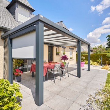 Pergola Luminov avec toiture en verre