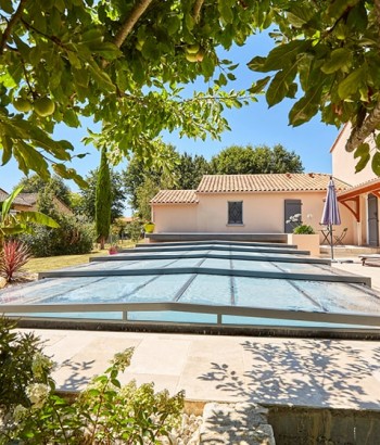 Abri de piscine Triptik Semi-Plat