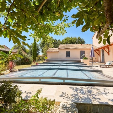 Abri de piscine Triptik Semi-Plat