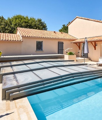 Abri de piscine Triptik Semi-Plat