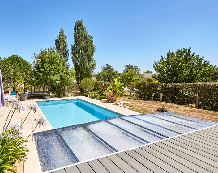 Abri de piscine Triptik Semi-Plat
