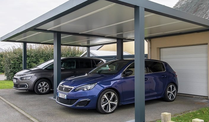Double Carport pour 2 voitures