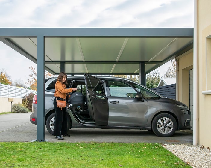 Double Carport pour 2 voitures