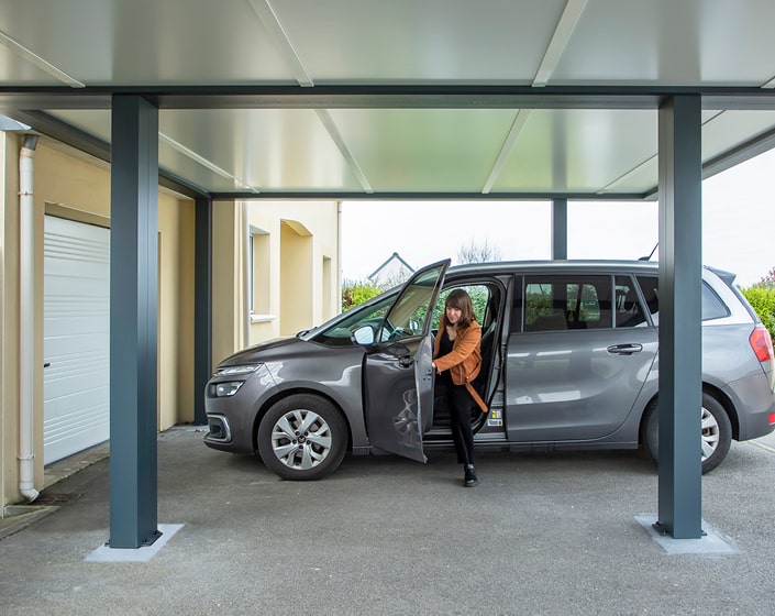 Double Carport pour 2 voitures