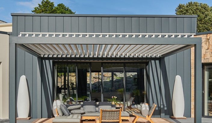 Pergola Bioclimatik à lames orientables