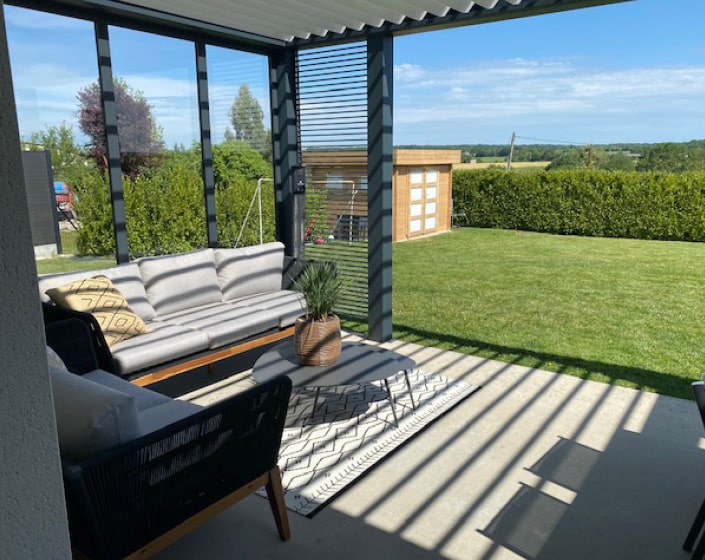 Pergola Bioclimatik à lames orientables